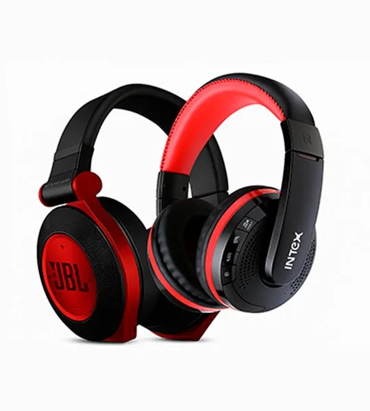 Red and Black Headphone (Headphone) | Bluetooth